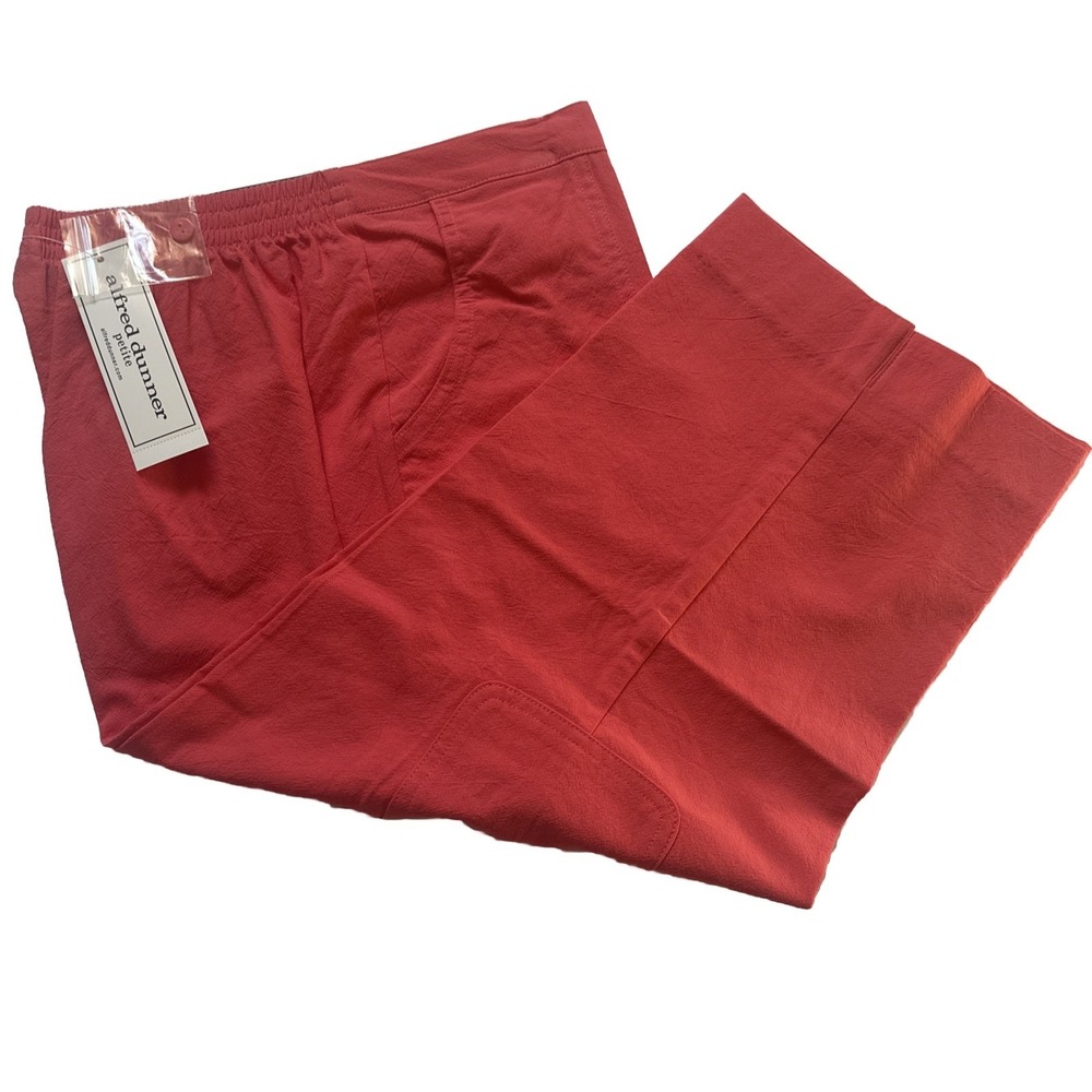 Alfred Dunner Women's Pants Classic Fit Capri Comfort Waist Size 10PColor Papaya